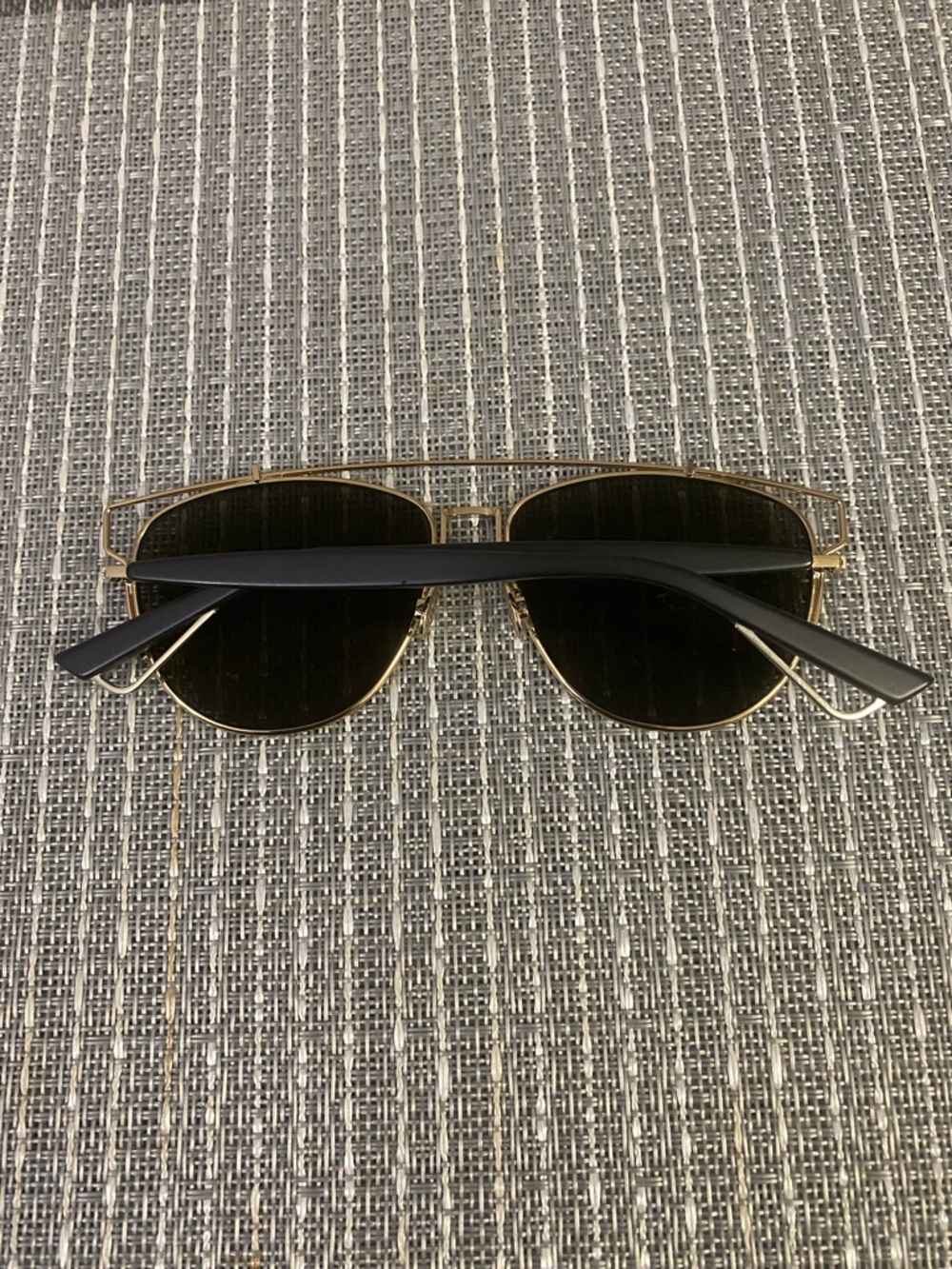Dior unisex Gold Frame Sunglasses with Amber Lenses - Picture 2 of 5